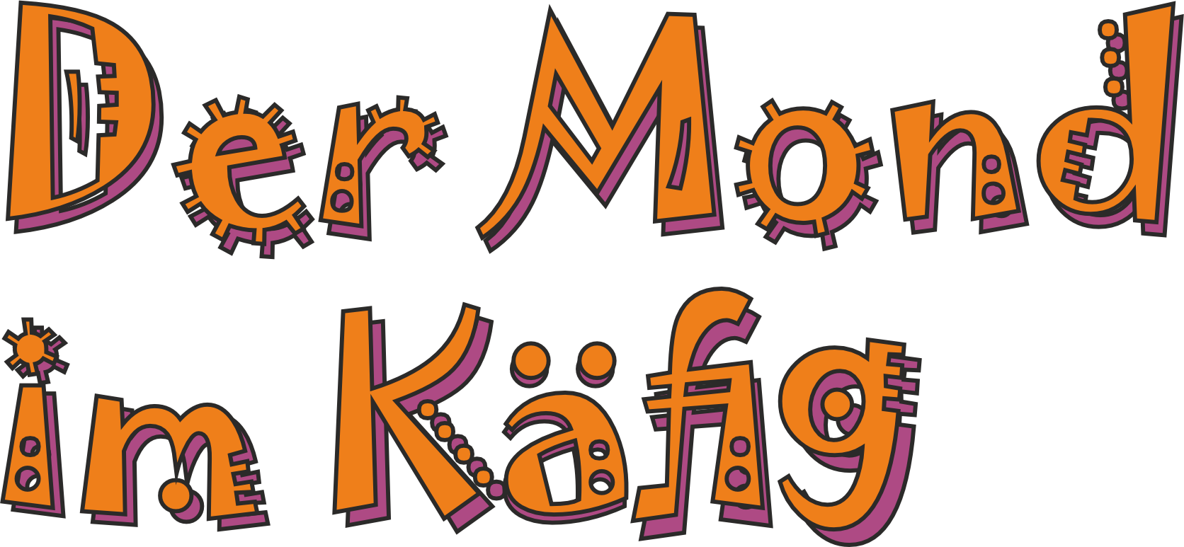 Schriftzug der Mond im Käfig